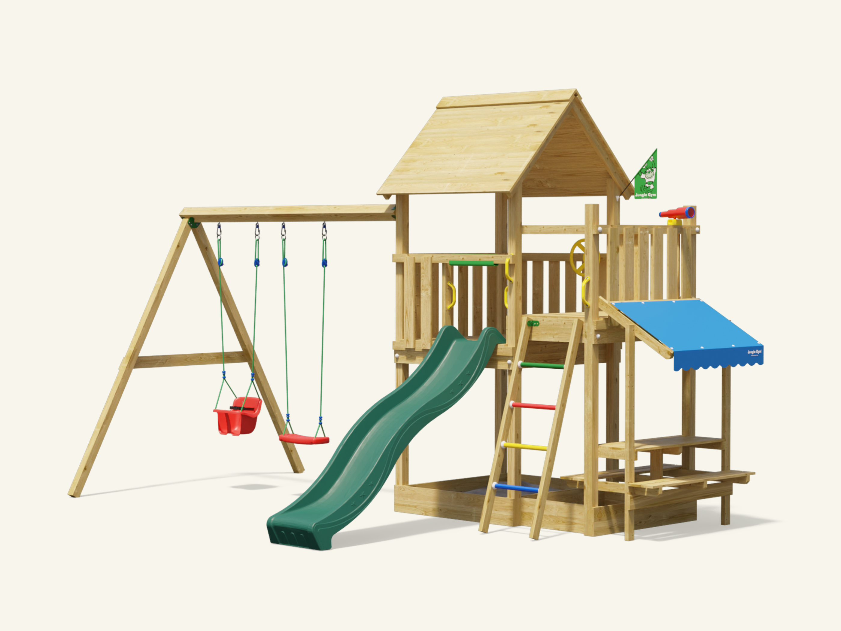 Houten speeltoestellen