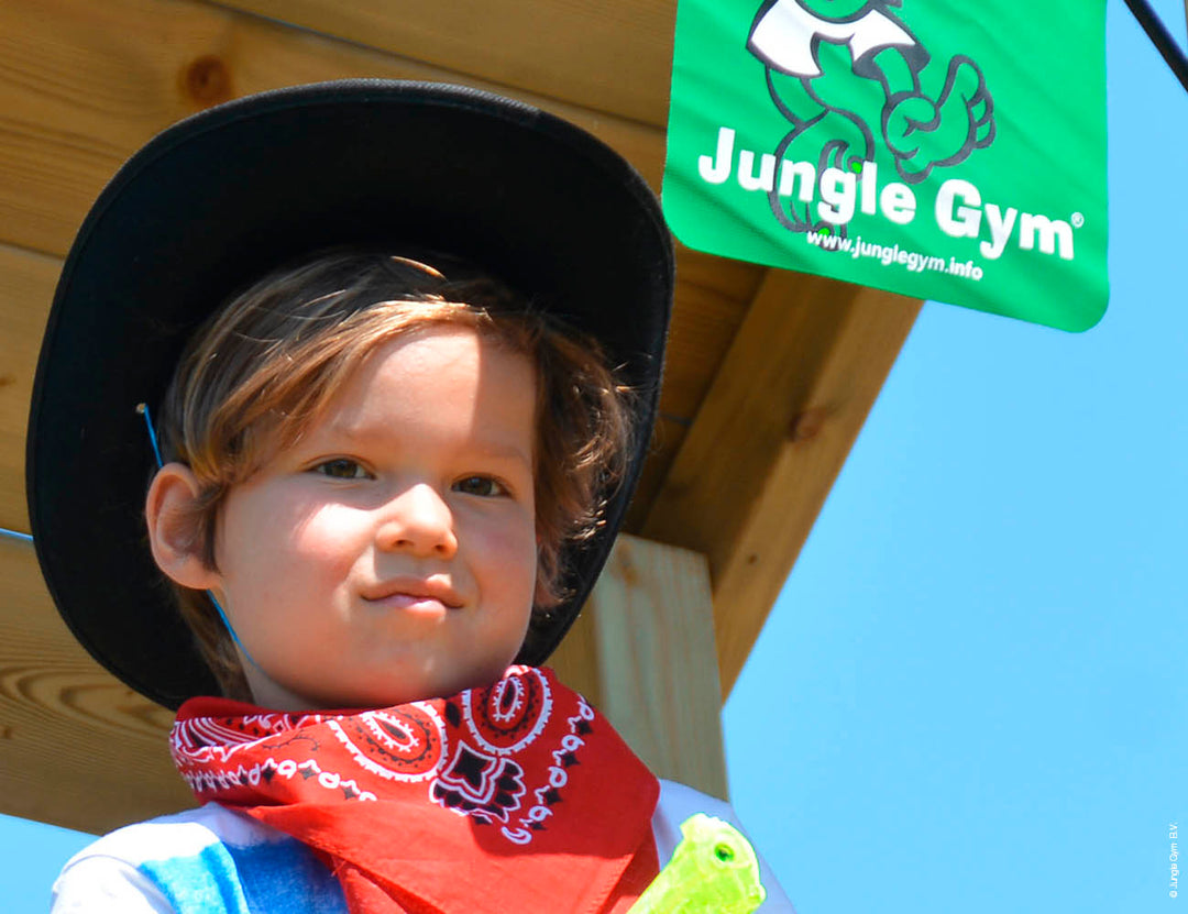 Jungle Home | Wooden climbing frame with slide