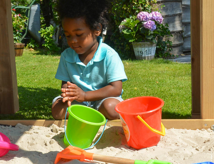 Jungle Cubby | Wooden climbing frame with slide & clatter bridge